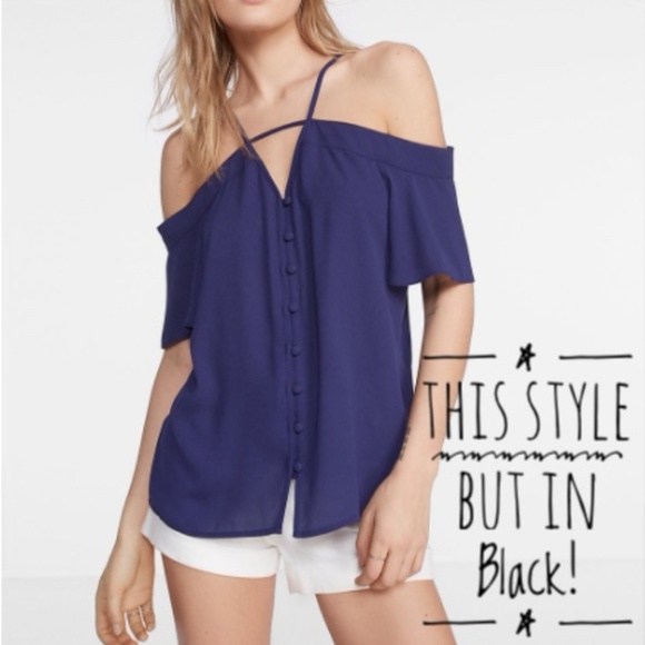 express cold shoulder top